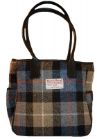 James Sienna Tote Harris Tweed Bag Camel Check